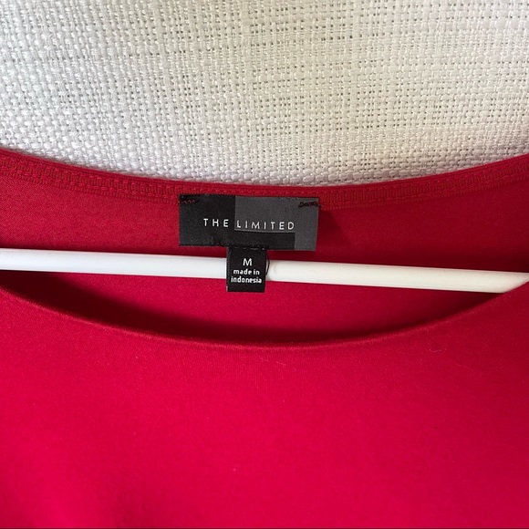 The Limited Red Blouse Top 3/4 sleeves - Picture 4 of 7